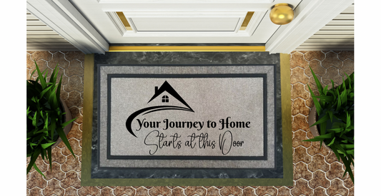 Custom Realtor Racetrack Rubber Door Mat
