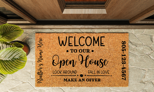 Custom Realtor Welcome Mats