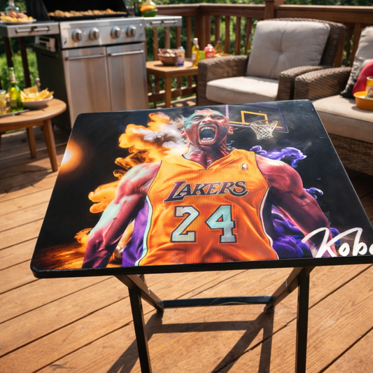 Custom Epoxy TV Tray Table