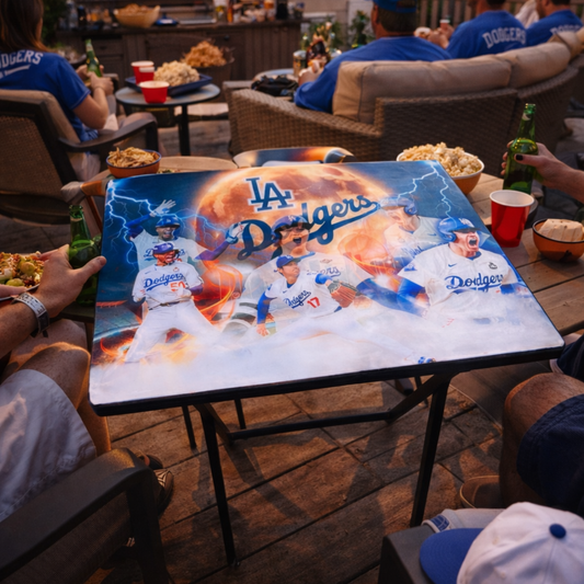 Custom Epoxy TV Tray Table